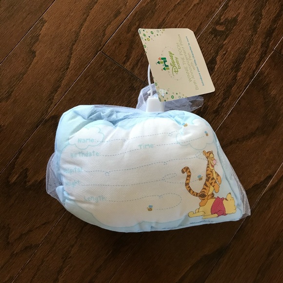 winnie the pooh birth announcement pillow
